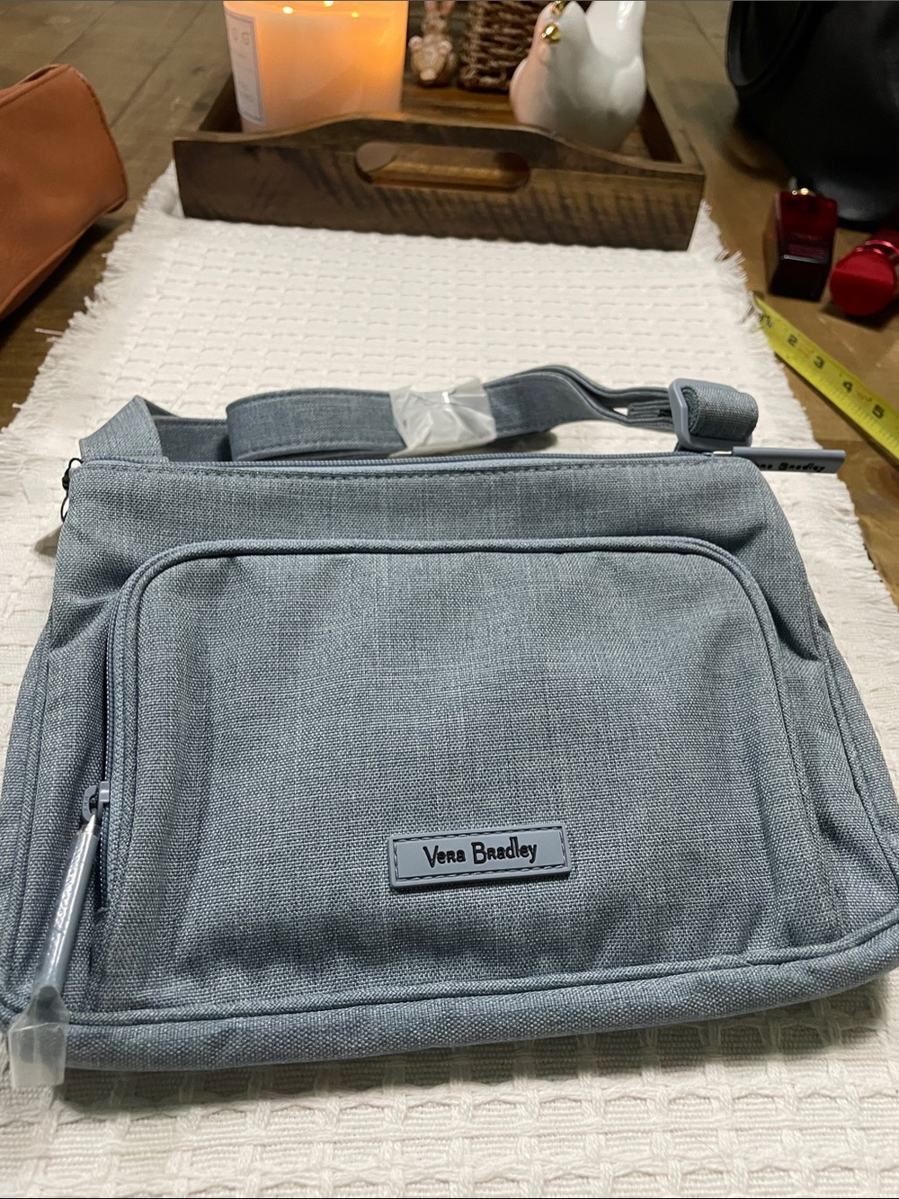 Vera Bradley Steel Blue Messenger Crossbody - Picture 10 of 10